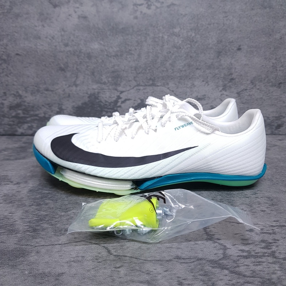 NIKE Air Zoom Maxfly 2 Track & Field Shoes Mens 6.5 Womens 8 White Green